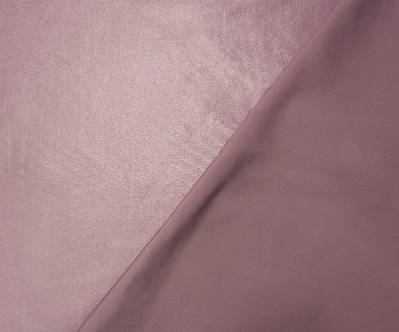 Mauve Purple Famous Maker Nylon Satin Tricot Knit Yoga Fabric