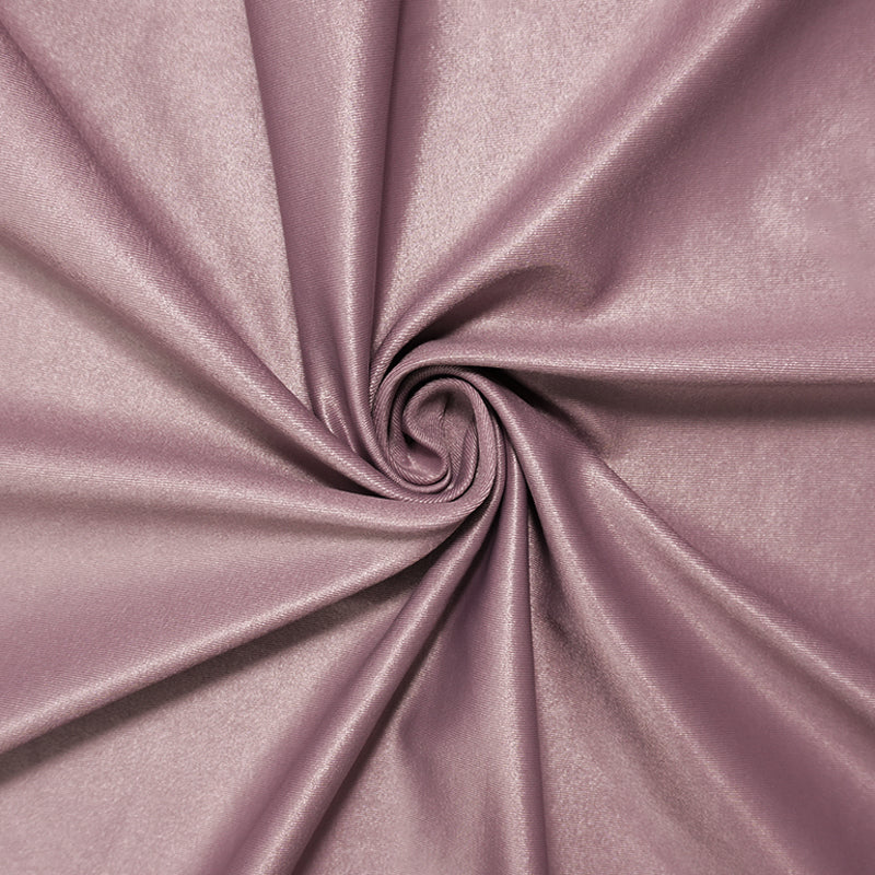 Mauve Purple Famous Maker Nylon Satin Tricot Knit Yoga Fabric
