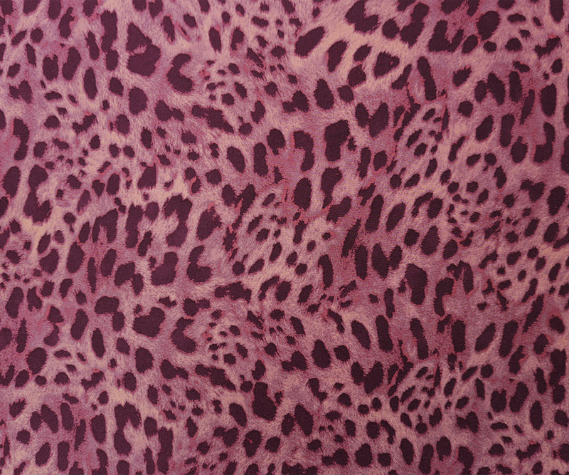 Pink-Purple Famous Maker Nylon Spandex Leopard Tricot Knit Fabric