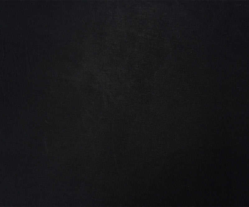 Black Famous Designer Rayon Spandex Solid Jersey Knit Fabric