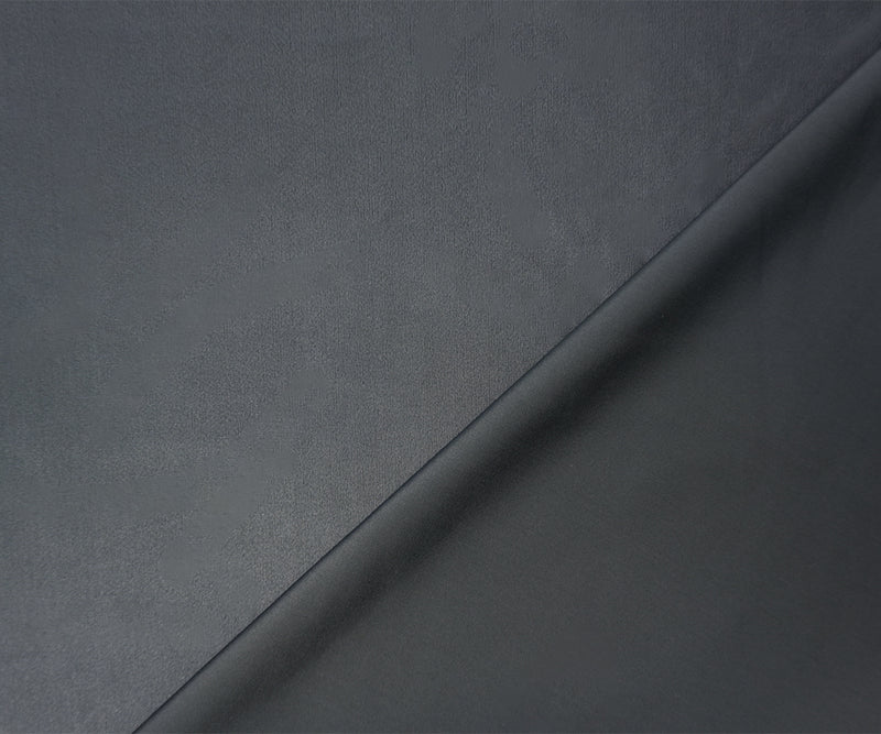 Dark Gray Famous Maker Nylon Solid Satin Tricot Knit Yoga Fabric