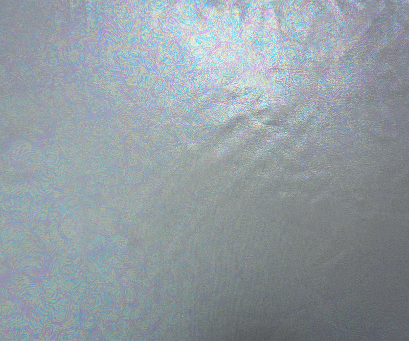 Gray Famous Maker Nylon Spandex Iridescent Moire Double Knit Fabric