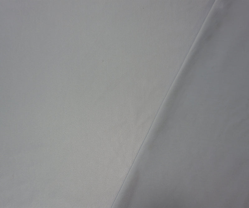 Gray Famous Maker Nylon Solid Satin Tricot Knit Yoga Fabric