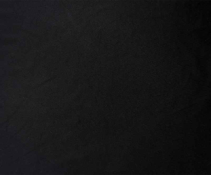 Black Famous Maker Nylon Solid Satin Tricot Knit Yoga Fabric