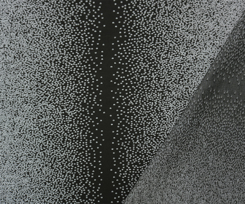 Black Famous Maker Nylon Spandex Dot Jacquard Double Knit Fabric
