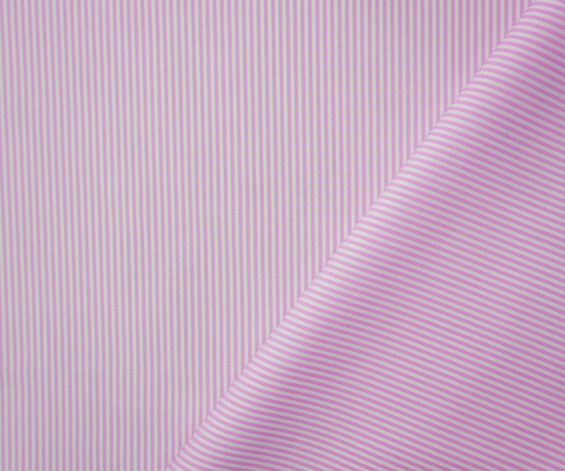 Pink Famous Maker Cotton-Rayon Stripe Woven Shirting Fabric