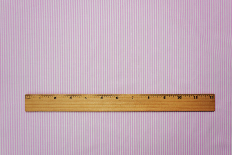 Pink Famous Maker Cotton-Rayon Stripe Woven Shirting Fabric