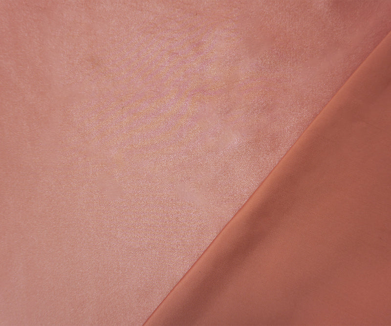 Apricot Famous Maker Nylon Solid Satin Tricot Knit Yoga Fabric