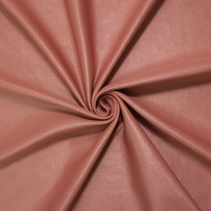 Apricot Famous Maker Nylon Solid Satin Tricot Knit Yoga Fabric