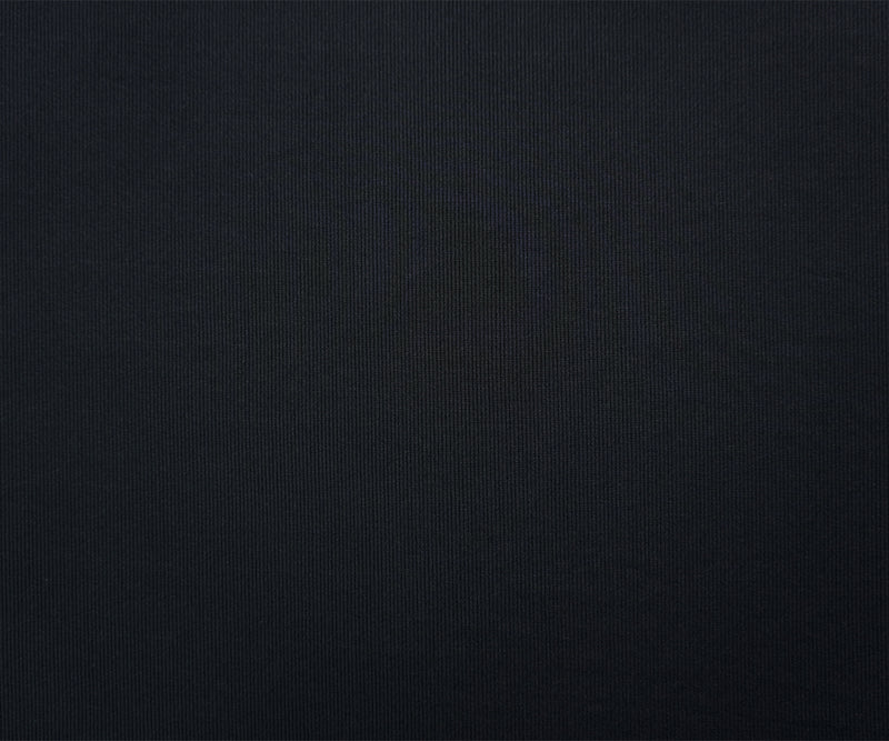 Black Famous Maker Nylon Spandex Solid Rib Knit Fabric