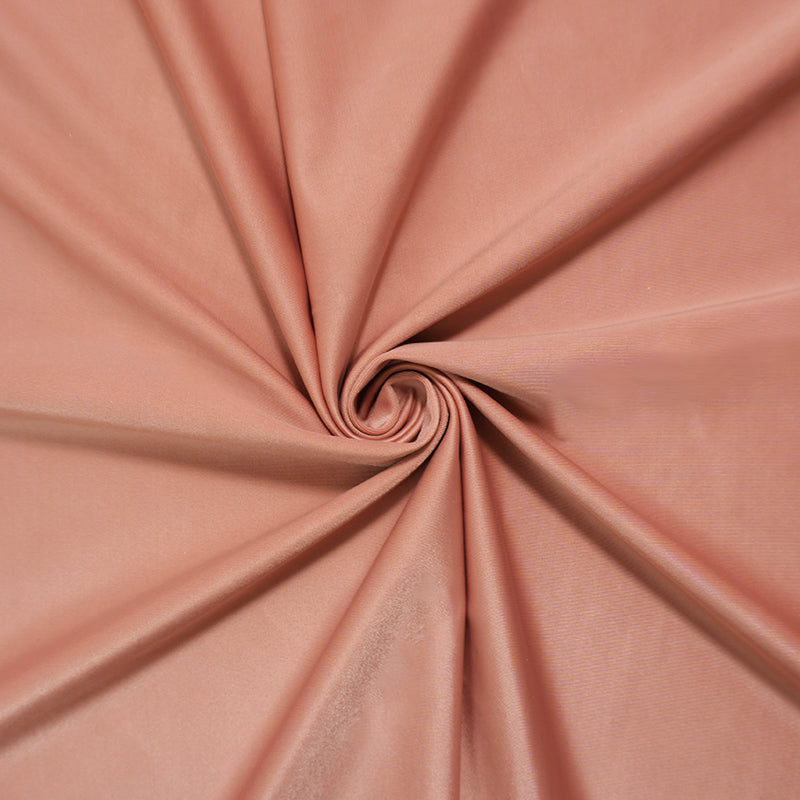 Coral Peach Famous Maker Nylon Solid Satin Tricot Knit Yoga Fabric