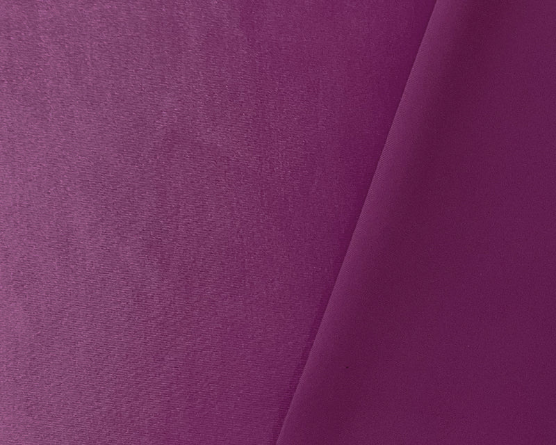 Purple Nylon Solid Satin Tricot Knit Famous Maker Yoga Fabric