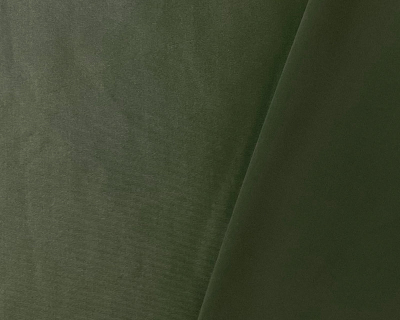 Green Nylon Spandex Satin Tricot Knit Famous Maker Yoga Fabric