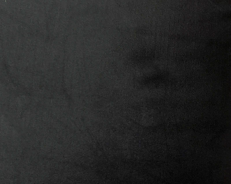 Black Nylon Spandex Solid Satin Tricot Knit Famous Maker Yoga Fabric