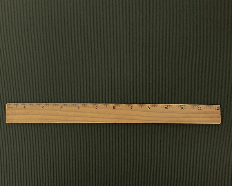 Green Nylon Spandex Stretch 2x2 Rib Knit Famous Maker Fabric