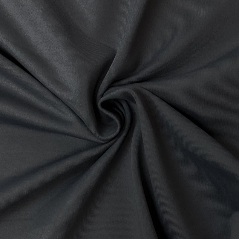 Gray Nylon Spandex Solid Tricot Knit Famous Maker Yoga Fabric