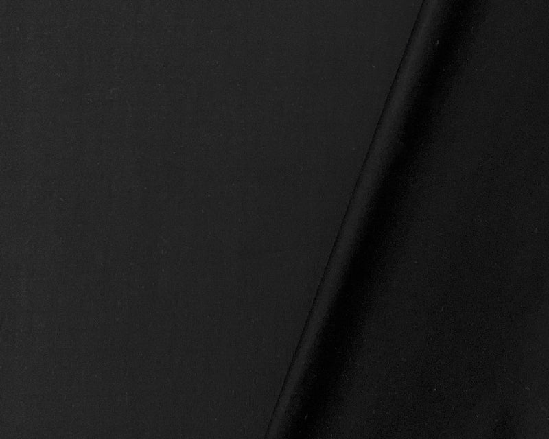 Black Nylon Spandex Solid Tricot Knit Famous Maker Yoga Fabric
