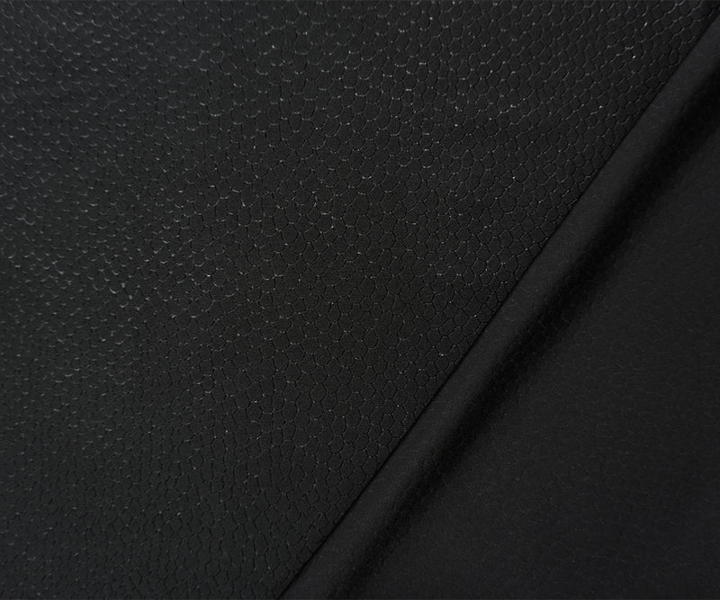 Black Famous Maker Nylon 3D Reptile Tricot Knit Yoga Fabric