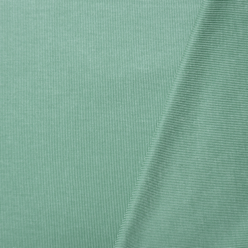 Pastel Green Famous Maker Poly Stretch Solid Rib Knit Fabric