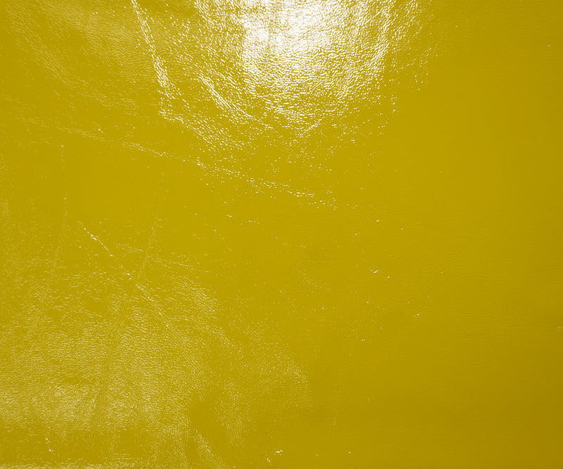 Yellow Vinyl Poly Solid Bonded Faux Leather Fabric