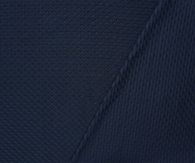 Deep Navy Famous Maker Nylon Stretch Mesh Knit Yoga Fabric