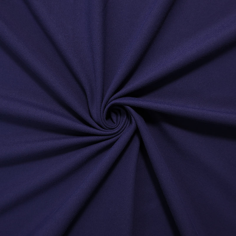 Dark Blue Famous Maker Nylon Spandex Stretch Solid Tricot Knit Yoga Fabric
