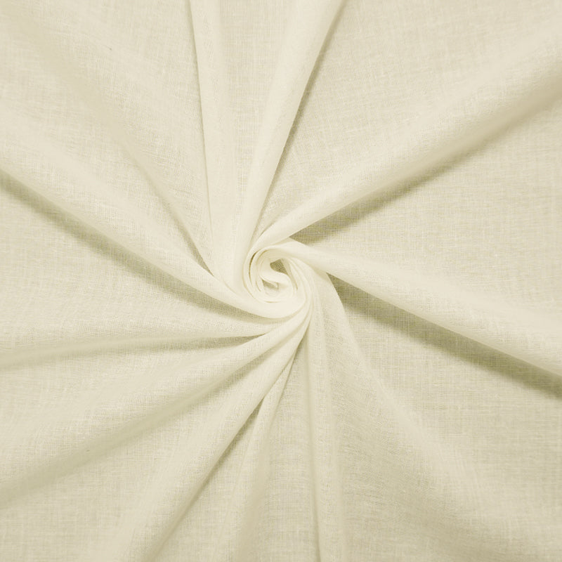 White Famous Maker Sheer Cotton Voile Woven Fabric