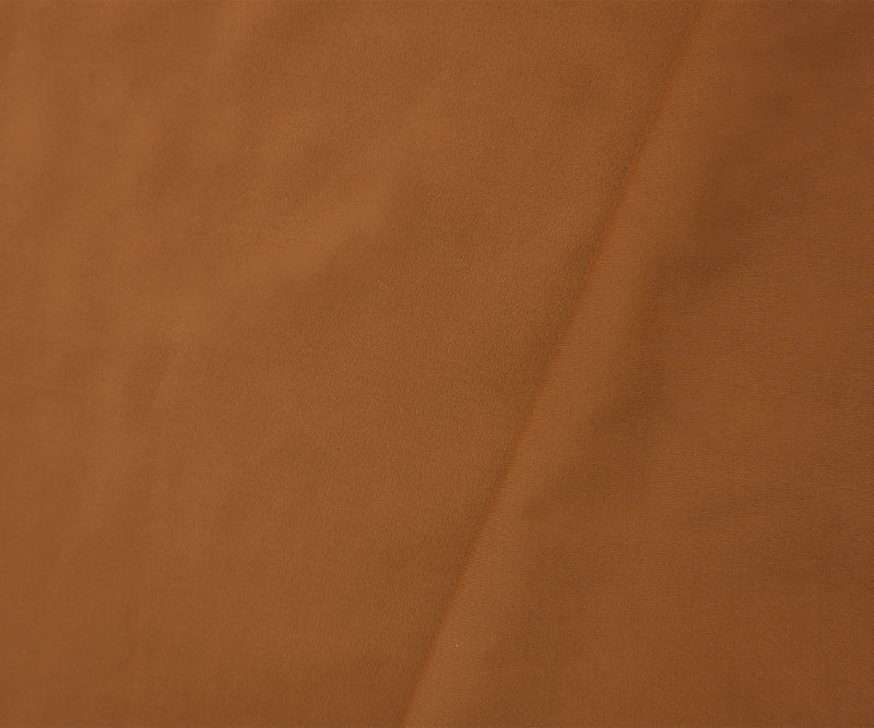 Brown Famous Maker Nylon Stretch Solid Tricot Knit Yoga Fabric