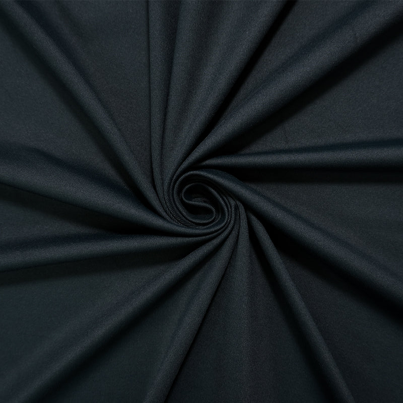 Black Famous Maker Nylon Spandex Stretch Solid Tricot Knit Yoga Fabric
