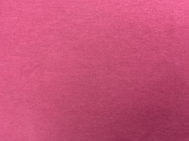 Burgundy Poly Cotton Spandex Solid Baby French Terry Knit Fabric