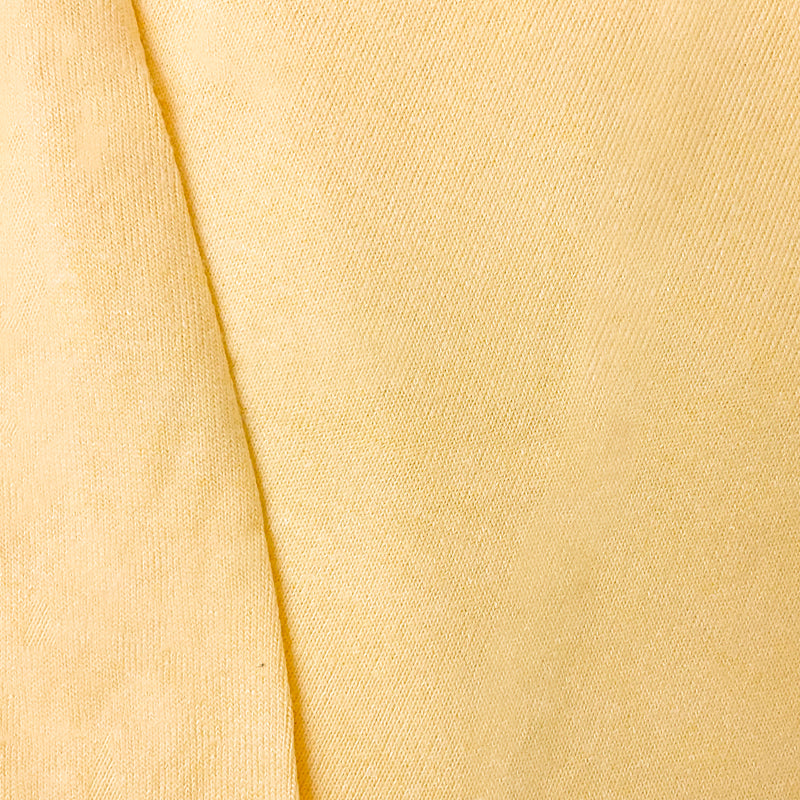 Yellow Rayon Poly Spandex Stretch Solid Jersey Knit Fabric