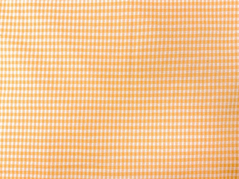 Yellow-White Poly Check Gingham Double Jacquard Knit Fabric