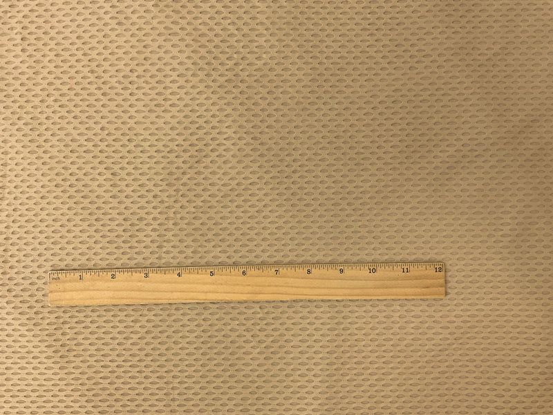 Cream Brown Famous Maker Nylon Stretch Mesh Knit Yoga Fabric