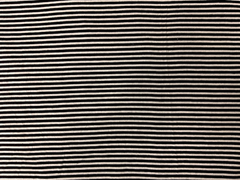 Black-Light Ivory Rayon Spandex Stripe Jersey Knit Fabric