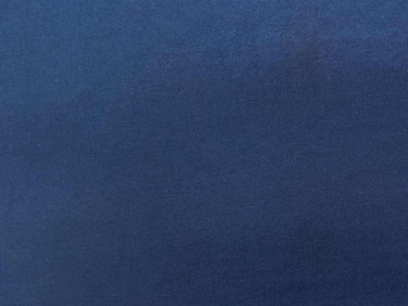 Dark Blue Poly Spandex Solid Double Brush Jersey Knit Fabric