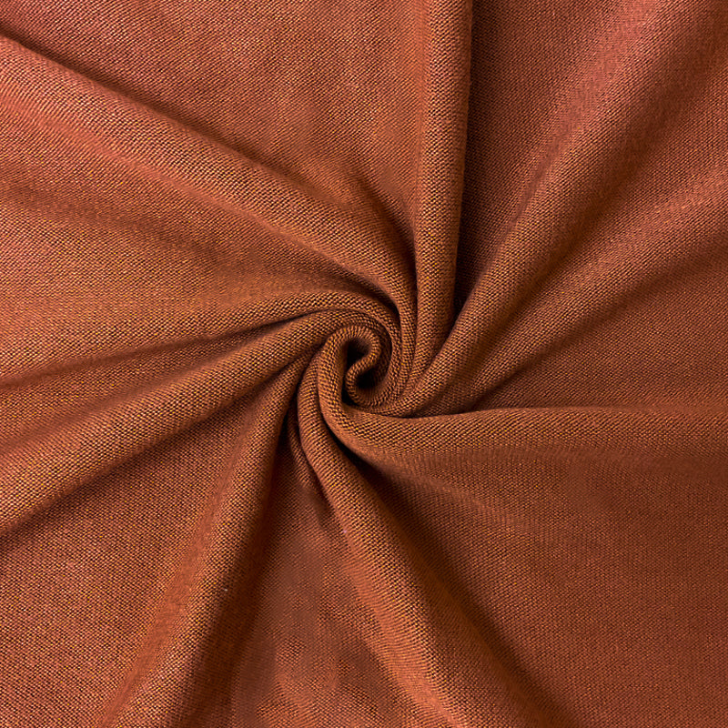 Brown Rayon Poly Spandex Solid Brushed Face Jersey Knit Fabric