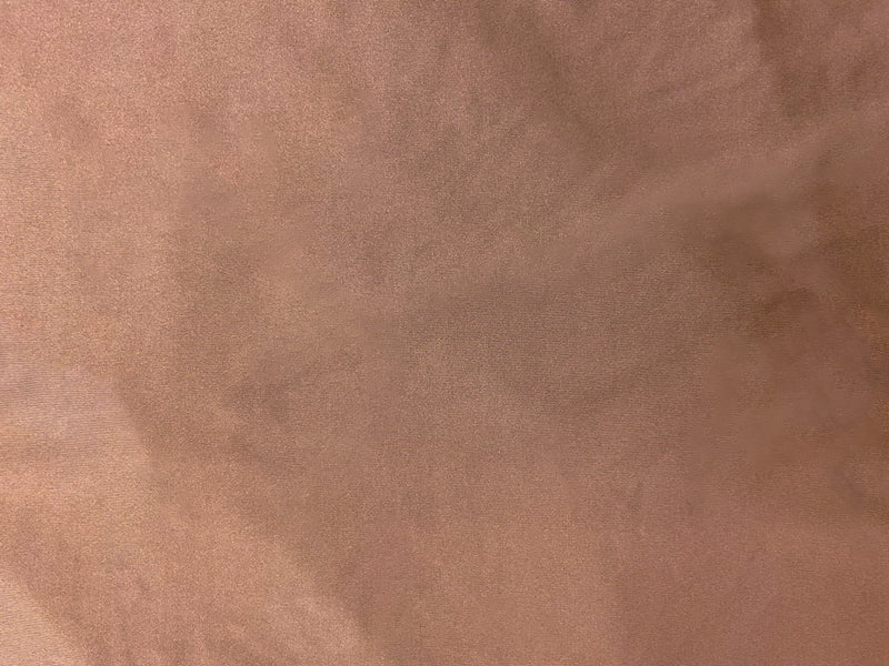 Brown Poly Spandex Stretch Shiny Solid Tricot Yoga Knit Fabric