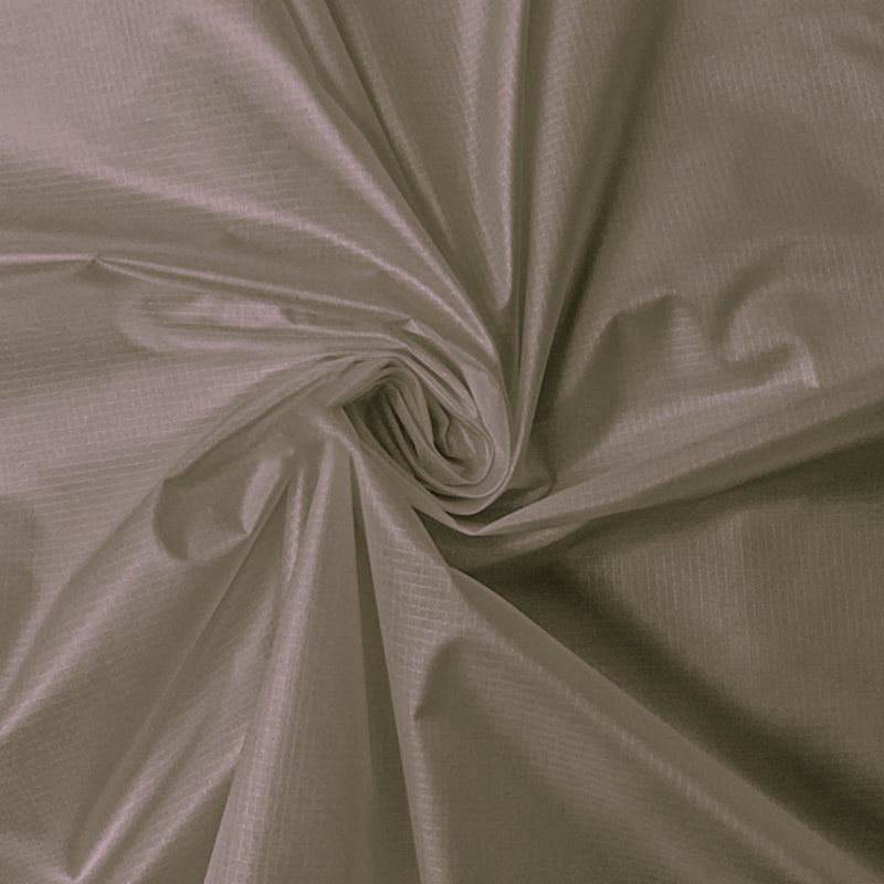 Gray Nylon DWR Ripstop Woven Fabric