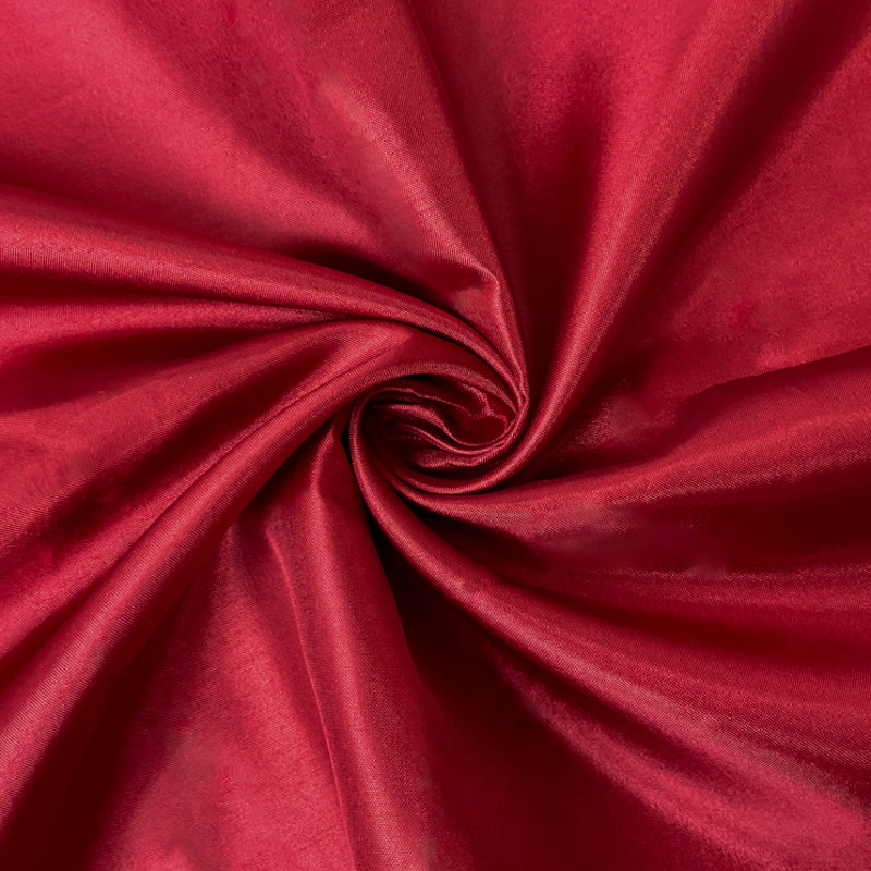 Dark Red Poly China Silk Solid Lining Woven Fabric