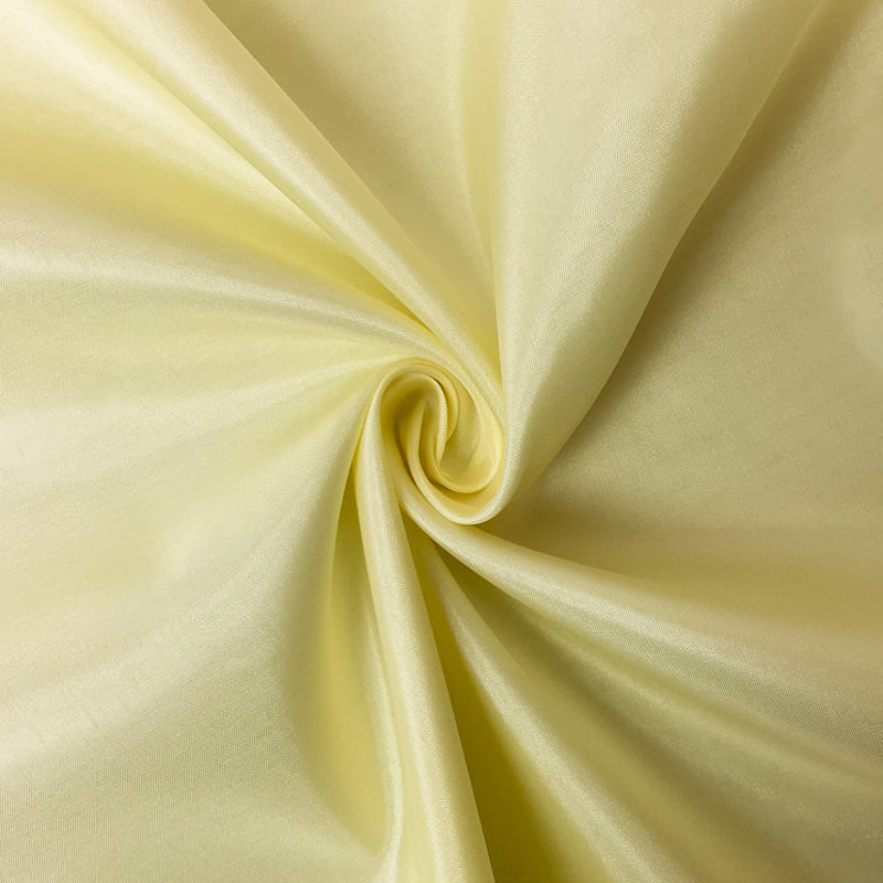 Light Yellow Poly China Silk Solid Lining Woven Fabric
