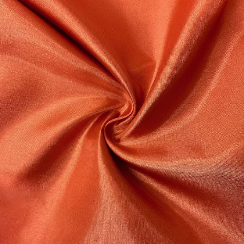 Orange Poly China Silk Solid Lining Woven Fabric