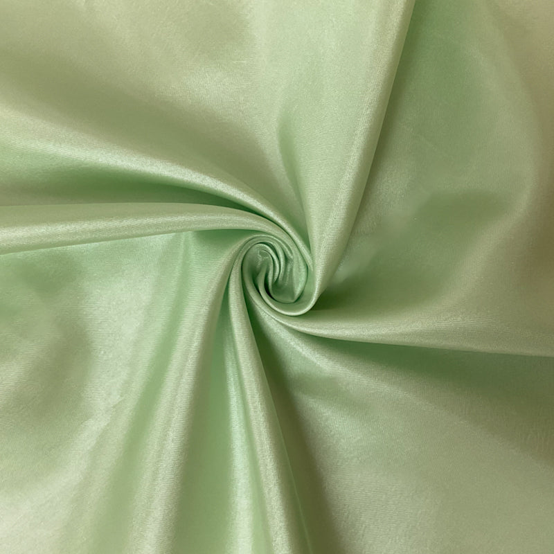 Light Pastel Green Poly China Silk Solid Lining Woven Fabric