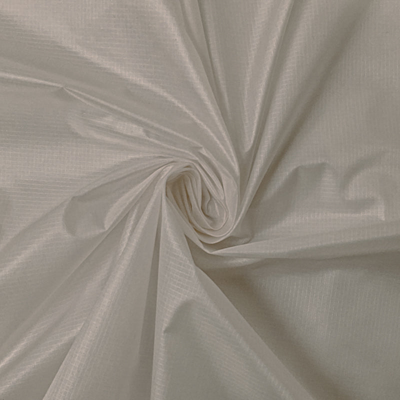 Light Gray Nylon DWR Ripstop Woven Fabric