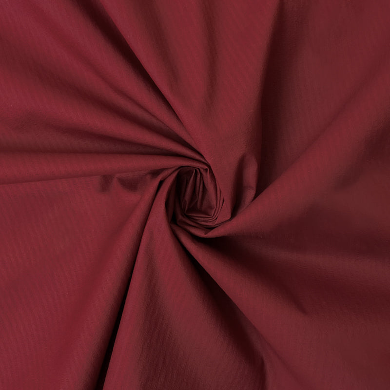 Red Nylon DWR Striped Ripstop Woven Fabric