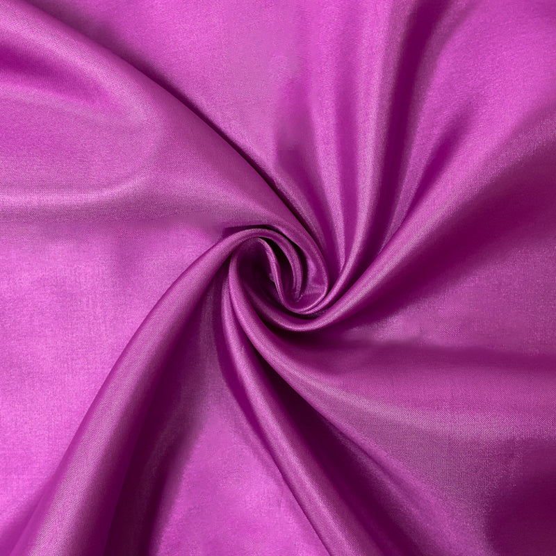 Purple Poly China Silk Solid Lining Woven Fabric