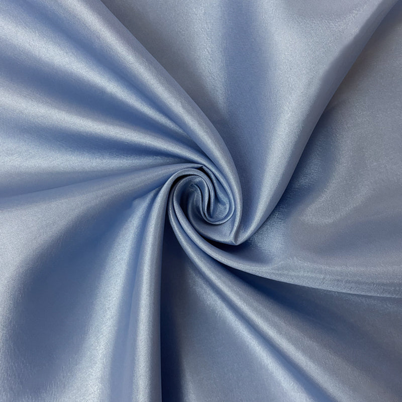 Blue Poly China Silk Solid Lining Woven Fabric