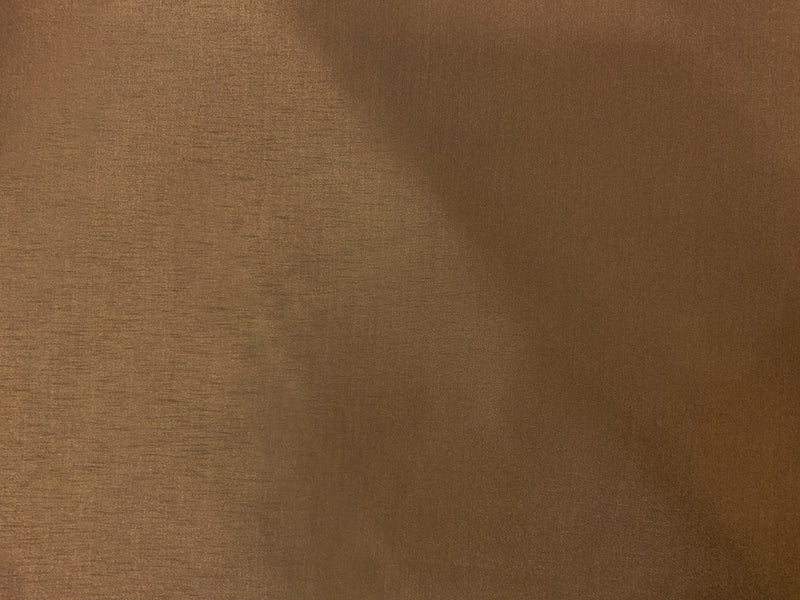 Brown Poly China Silk Solid Lining Woven Fabric