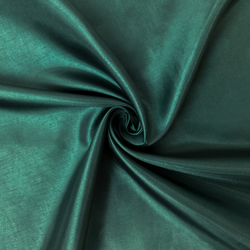 Deep Green Poly China Silk Solid Lining Woven Fabric