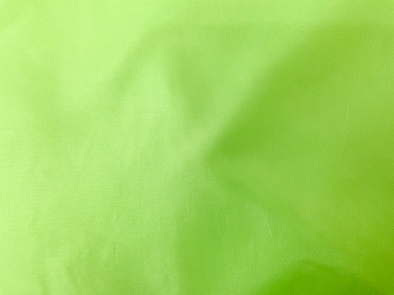 Neon Yellow Poly China Silk Solid Lining Woven Fabric