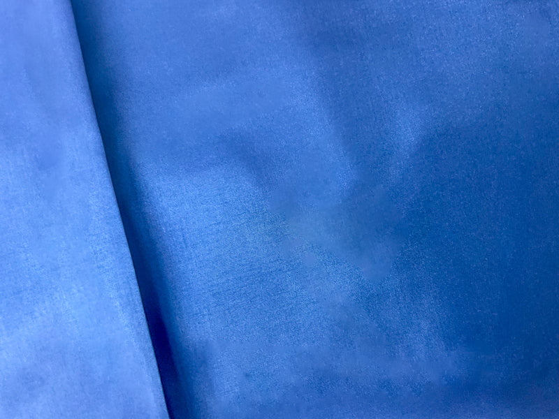 Blue Poly China Silk Solid Lining Woven Fabric